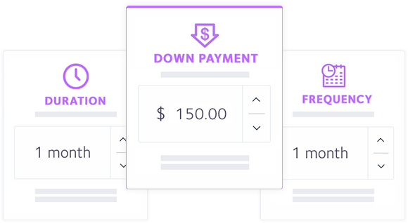 Custom payment options